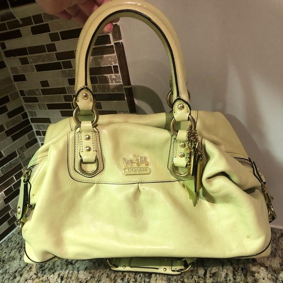 Coach MADISON SABRINA Green Leather Satchel  12937 - Picture 1 of 2
